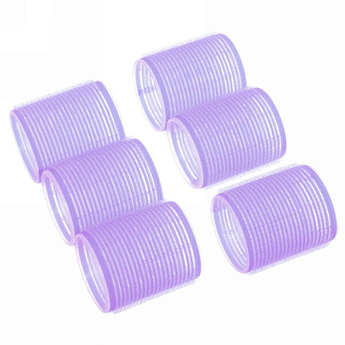 Бигуди липучки, 6шт, однотонные, цвет микс, d-5см_8