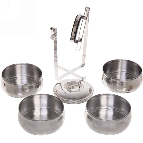 Контейнер для продуктов металлический 13,522см 4 уровня, круглый_6