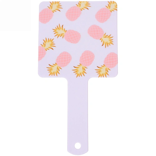 Зеркало косметическое с ручкой "Cute look - Харизма", квадрат, 12*23,5 см (карт коробка)