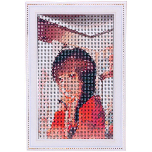 Алмазная мозаика на подрамнике с полным заполнением МИР ЯРКИХ КРАСОК, Хина Аномо, 2030 см_8