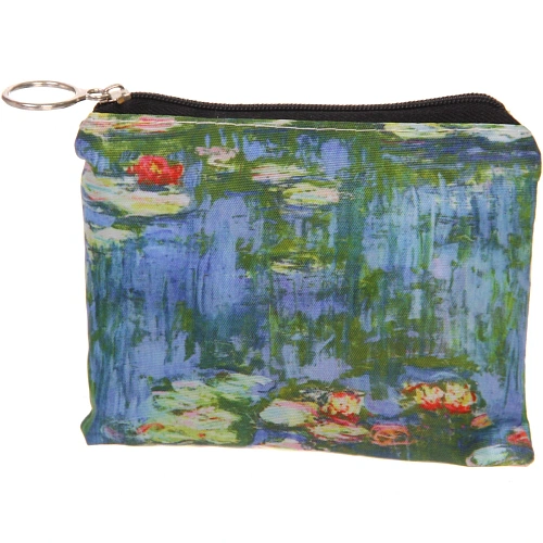 Сумка - шоппер в чехле с замком водонепроницаемая  ИДЕЯДОМА, принт водяные лилии, 4655см_4