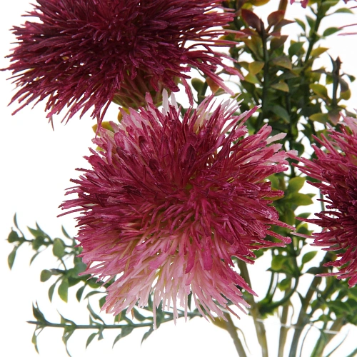 Искусственные цветы Волшебство лета 32см Одуванчики 5 цветков лиловые_4