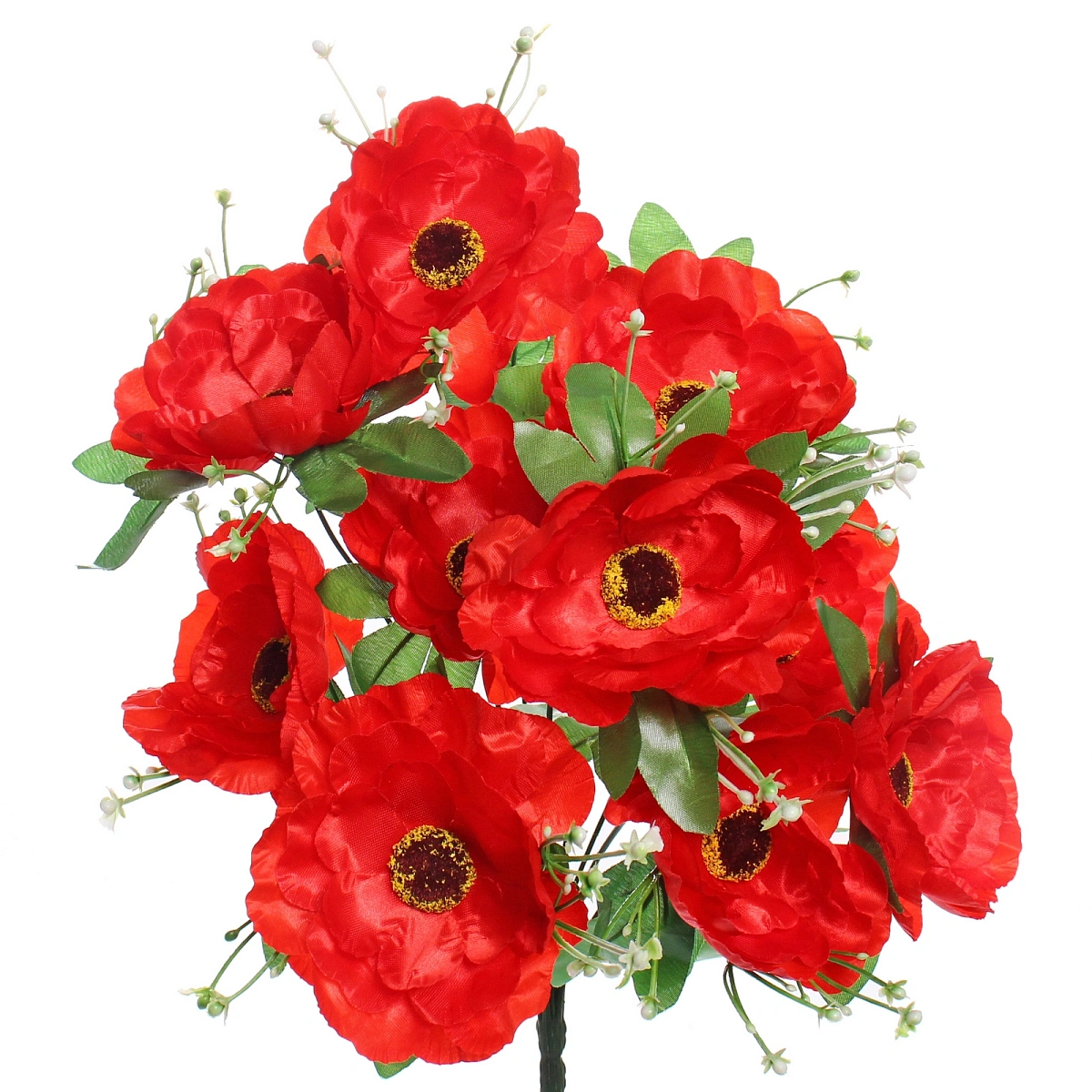 Искусственные цветы "Цветочная мелодия" Маки  50см10 цветков
