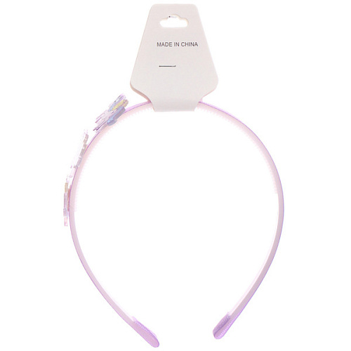 Ободок для волос детский на блистере РОЗОВОЕ ОБЛАКО, единорог, микс 6 цветов, 1см_5