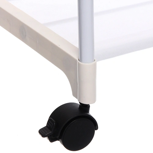 Вешалка гардеробная напольная на колёсах с полкой ПЕРФЕКТХАУС, цвет белый, нагрузка 15кг и 5кг на полку, 5542160см_7