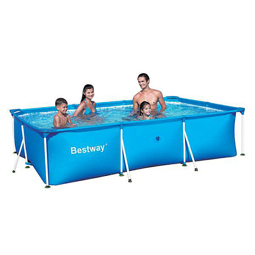 Бассейн каркасный Family Splash Frame Pool Set прямоугольный 400х211х81 см Bestway (56082)_1