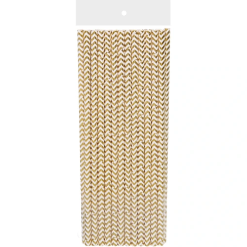 Трубочка для коктейля "Зигзаг" 19,5 см d-6 мм (набор 25 шт), Серебро