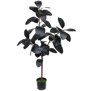 Дерево искусственное "Фикус эластика Абиджан" 130см в горшке