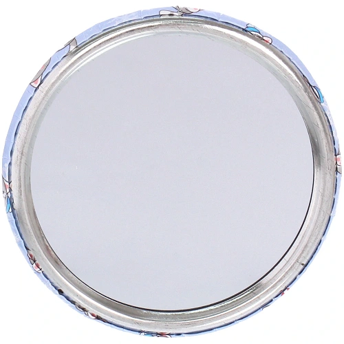 Зеркало косметическое круглое КОЛЛЕКЦИЯ МАРЦИПАН, новогодние котики, d-7,5см (пакет с подвесом)_3