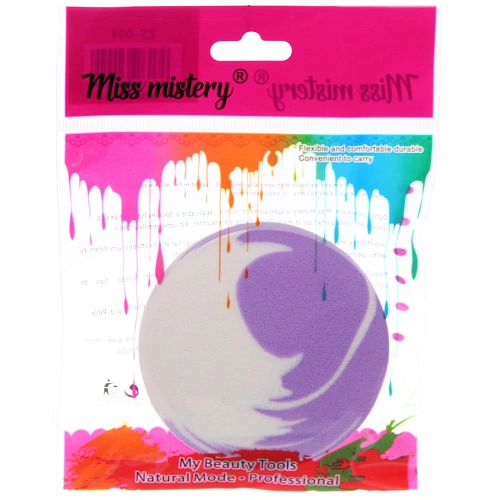 Спонж для макияжа ЭФФЕКТО, микс два цвета розовый и фиолетовый, 81,5см_3