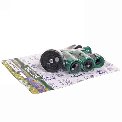 Набор для полива (распылитель-пистолет 5 режимов,2 соединителя,адаптер на 12) ДоброСад_8