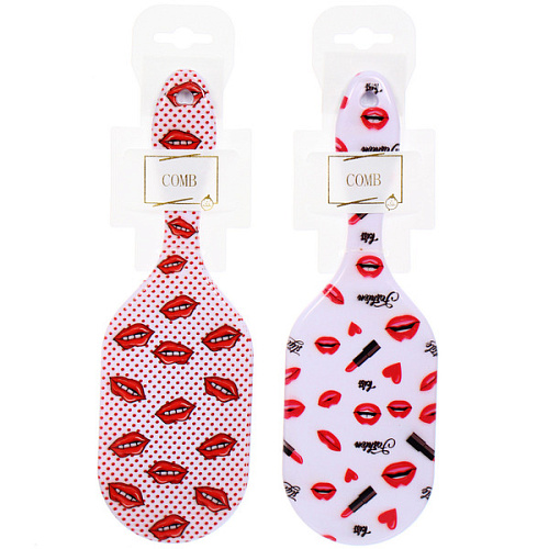 Расческа массажная овальная ФАНТА, микс 4 дизайна, 237,5см (PVC подвес)_8