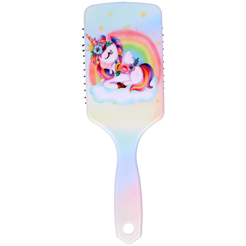 Расческа массажная ЕДИНОРОЖКИ, микс 4 дизайна, 247,5см (PVC упаковка)_5