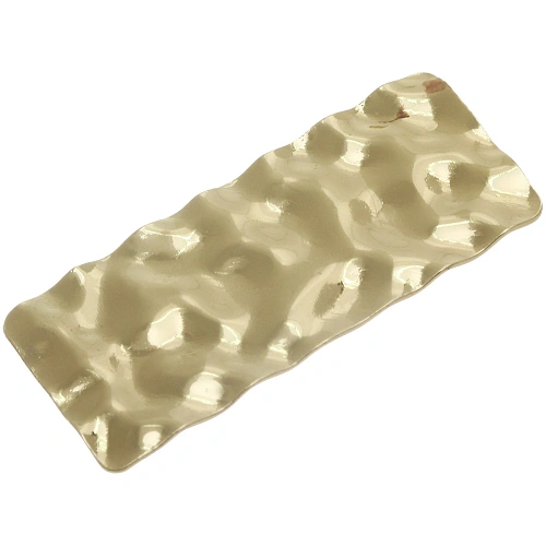 Зажим для волос AKS - DesignPRO, прямоугольник, цвет золото и хром, 4,52см_4