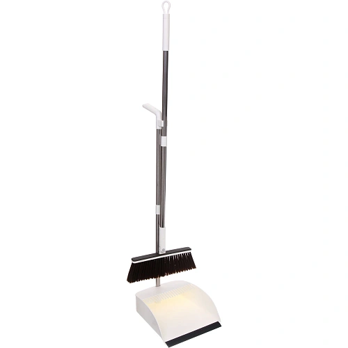 Набор для уборки, щетка для пола с совком Disco белый 1103_4