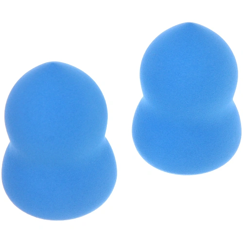 Спонжи для макияжа 2шт KALISTO, цвет голубой, 6,58,5см_4