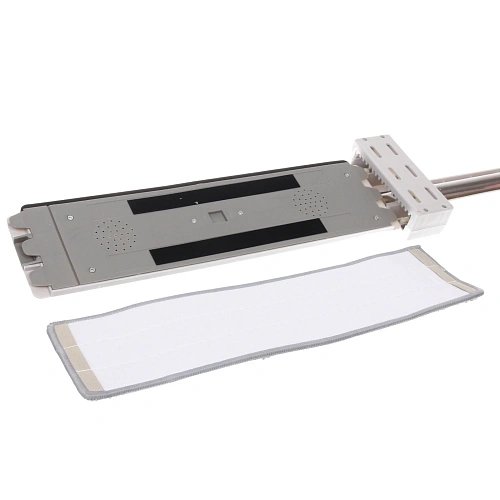 Швабра с насадкой из микрофибры отжимная , в комплекте две насадки 42х11х130_11