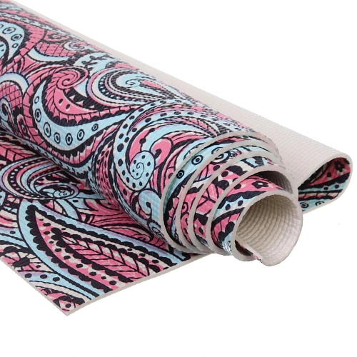 Коврик для йоги 6 мм 173х61 см Свежесть ветра PVC, микс принтов_31