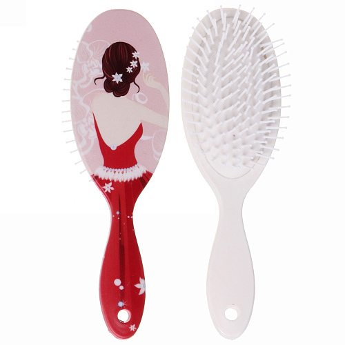 Расчёска массажная Stylish hair - Девушки, микс 4 вида, овал,  227 см_8