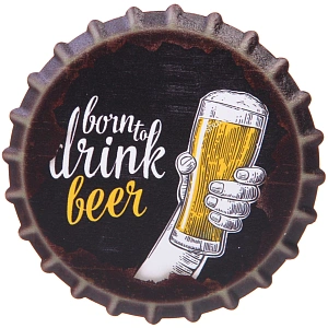 Подставка керамическая 10,8 см "Открывашка" Born to drink beer