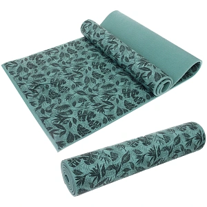 Коврик для йоги 8 мм 173х61 см "Ритм" с принтом ПВХ, в ассортименте