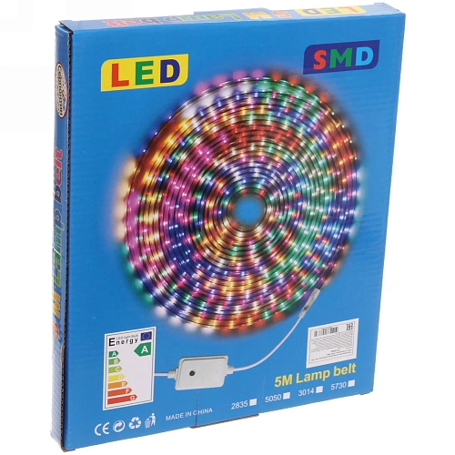 Гирлянда для дома Шнур дюралайт 5м, 240 ламп, 8 режимов, 220V, Мультицвет_7