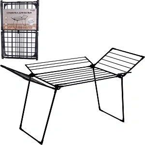 Сушилка для белья, раскладная, 90*108*99 см, мах 20 кг, цвет черный