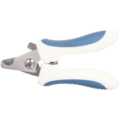 Когтерез для животных ЛАПУСИКИ, коллекция БРО, прорезиненная ручка, цвет белыйголубой, 45125см (блистер)_4