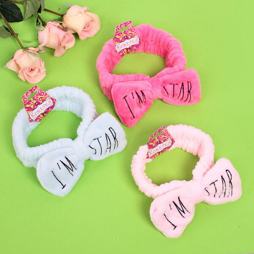 Повязка на голову Кокетка - I'm Star, микс 4 цвета, 6,516см минивложение 12 шт_5