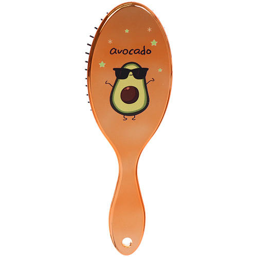 Расческа массажная зеркальная Animals, авокадики, микс 4 цвета, 722 см (блистер Ultramarine)_9