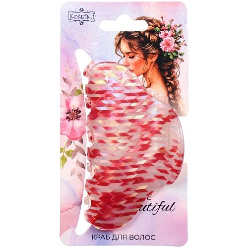 Заколка - краб для волос AKS-EMPIRE, классика, микс 6 цветов, 84,5см_5