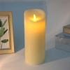 Сувенир с подсветкой "Свеча восковая - Пламя" 10*25 см - облита воском (работает от батареек 3 ААА)