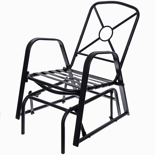 Кресло-маятник Аристократ, 567588 см, цвет чёрный-серый, макс нагрузка 120 кг_12