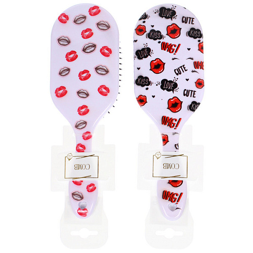 Расческа массажная овальная ФАНТА, микс 4 дизайна, 237,5см (PVC подвес)_6