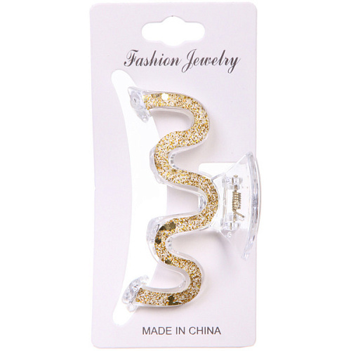 Заколка - краб для волос на блистере FANTEO, шесть цветов в ассортименте, 9см  _7