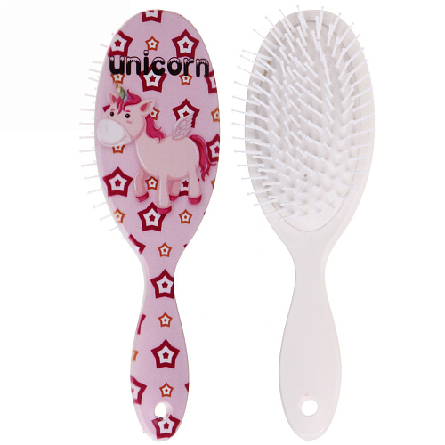 Расчёска массажная Stylish hair - Единорожки, микс 4 вида, овал, 227 см_8