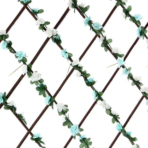 Забор декоративный Цветочная изгородь при ширине 2 м высота 0,95 м (h-1,2м в сложенном), Зеленый_7