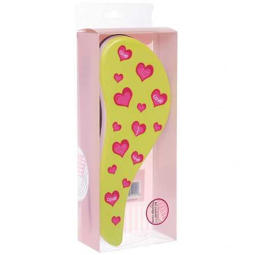 Расческа массажная компактная АМОР, микс 4 дизайна, 187,5см (PVC коробка)_6