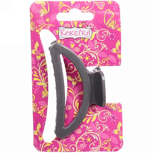 Заколка-краб для волос  на блистере Magic Gloss, трапеция, микс 6 цветов, 6,5см (Кокетка)_24