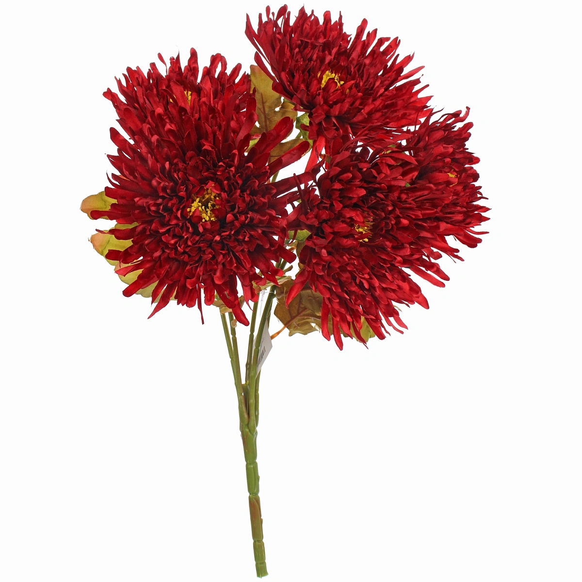 Искусственные цветы "Хризантема" 45см 5 цветков бордовый