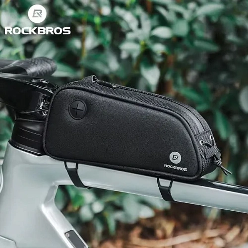 Сумка велосипедная на раму Rockbros, 30120096001, 22,5*10,8*5,5 см, объем 1,3л