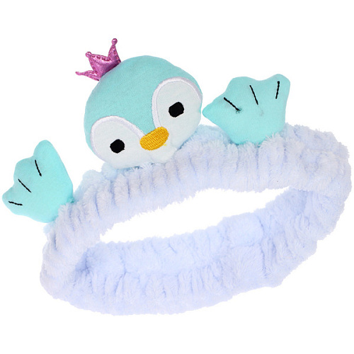 Повязка на голову косметическая ДАЙМОНД РУШ, цвет лавандовый, пудровый, небесный и серый, 2055см (ZIP пакет)_13