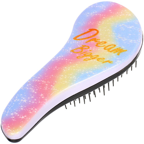 Расческа массажная компактная ТВОИ МЕЧТЫ, микс 4 дизайна, 187,5см (PVC коробка)_3