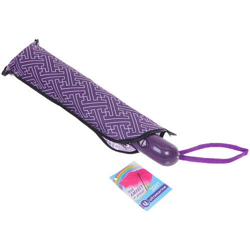 Зонт женский автомат Ultramarine - Эрсэя, микс 6 цветов, 8 спиц, d-115см, длина в слож виде 28см_11