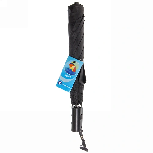 Зонт мужской полуавтомат Классика-2017 цвет черный, 8 спиц, d-95см, длина в слож виде 39см _8