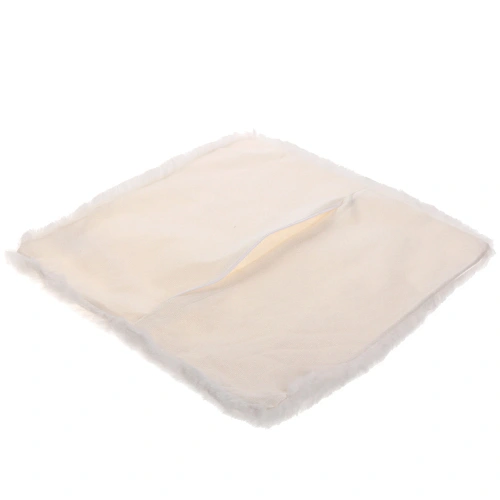 Чехол для декоративной подушки SOFI, 4343 см, иск мех, цвет белый_5