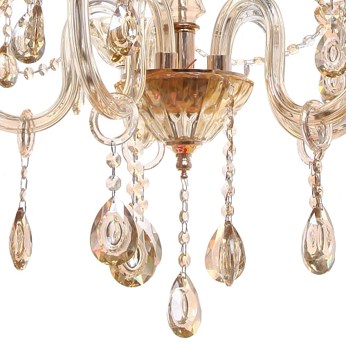 Люстра подвесная в стиле барокко Armonia 540Вт 25-S9006 со стеклянными основаниями_17