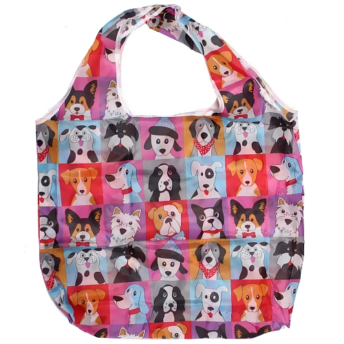 Сумка - шоппер ИДЕЯДОМА, принт собачки,6546смнагрузка до 10кг (инд пакет истикер)_3