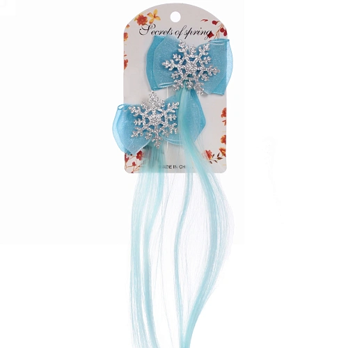 Зажимы для волос с нейлоном 2шт World of magic - Снежный вальс, 307 см_4