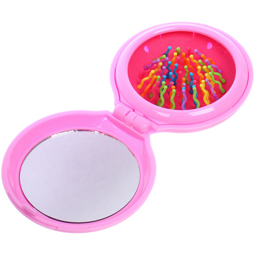 Расческа массажная складная детская АМОР, микс 4 дизайна, 6,52см (PVC коробка)_12